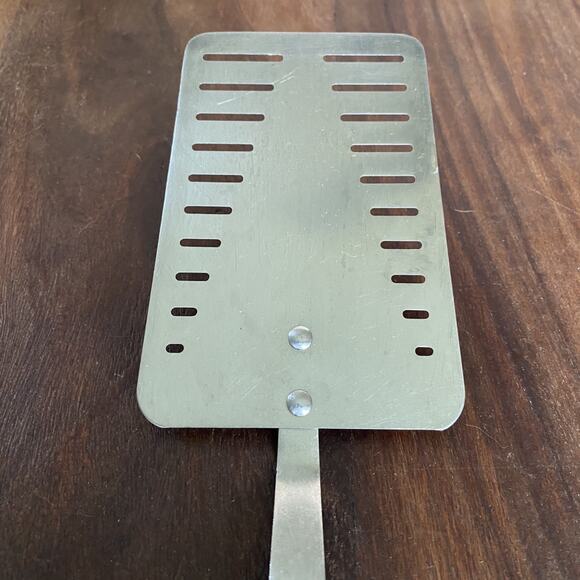 Flint Arrowhead Slotted Spatula 14" Vanadium Stainless Center Hole Handle USA - Picture 2 of 8